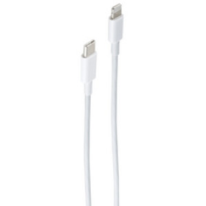 shiverpeaks BASIC-S PD oplaadkabel, USB-C naar Lightning, wit, 1,5 m