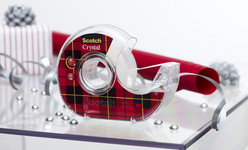 Scotch plakband Crystal Clear 600, transparant, 3 handafrollers