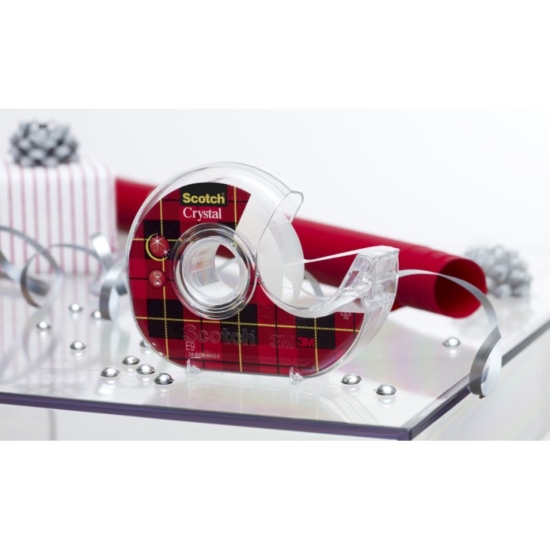 Scotch ruban adhésif Crystal Clear 600, transparent, 3 dérouleurs manuels