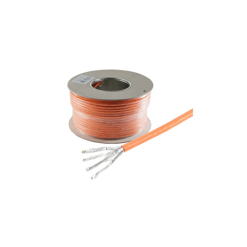 shiverpeaks BASIC-S installation cable Cat. 7, S/FTP, orange, 100 metres