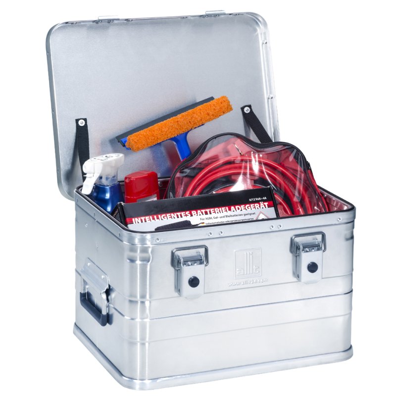 allit transportbox AluPlus S 29, zilver, 435×265×335 mm