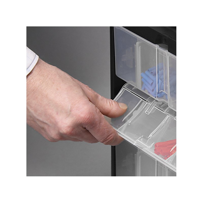 allit VarioPlus onderdelen organizer, 5 vakken, draaghandvat, 300×80×465 mm