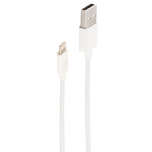 shiverpeaks data- en oplaadkabel USB-A naar 8-pin, wit, 4,0 m