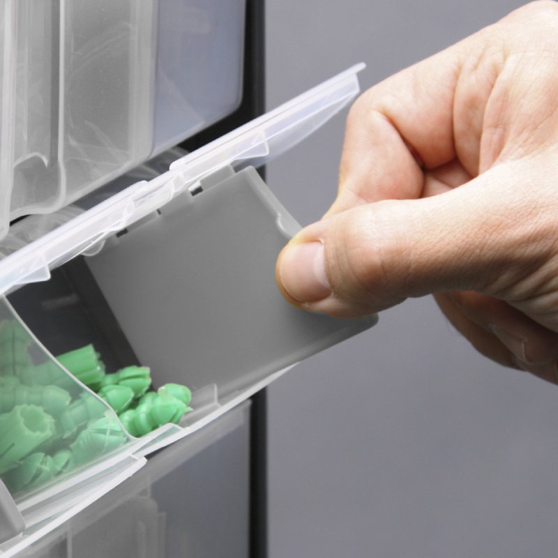allit VarioPlus DrawBox C40 organizer, 10 vakken, polypropylene, 300×155×465 mm