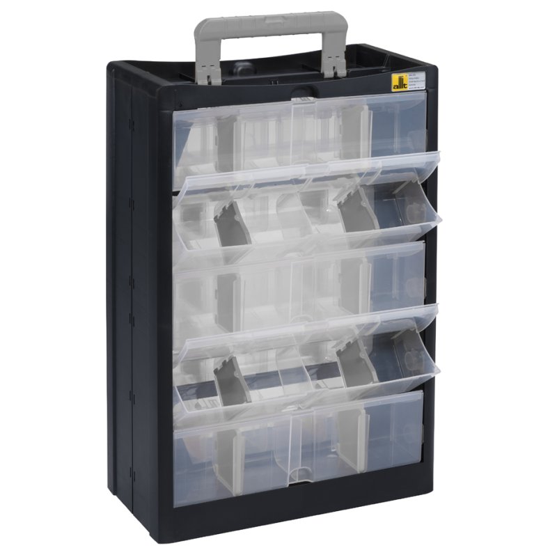 allit VarioPlus DrawBox C40 organizer, 10 vakken, polypropylene, 300×155×465 mm