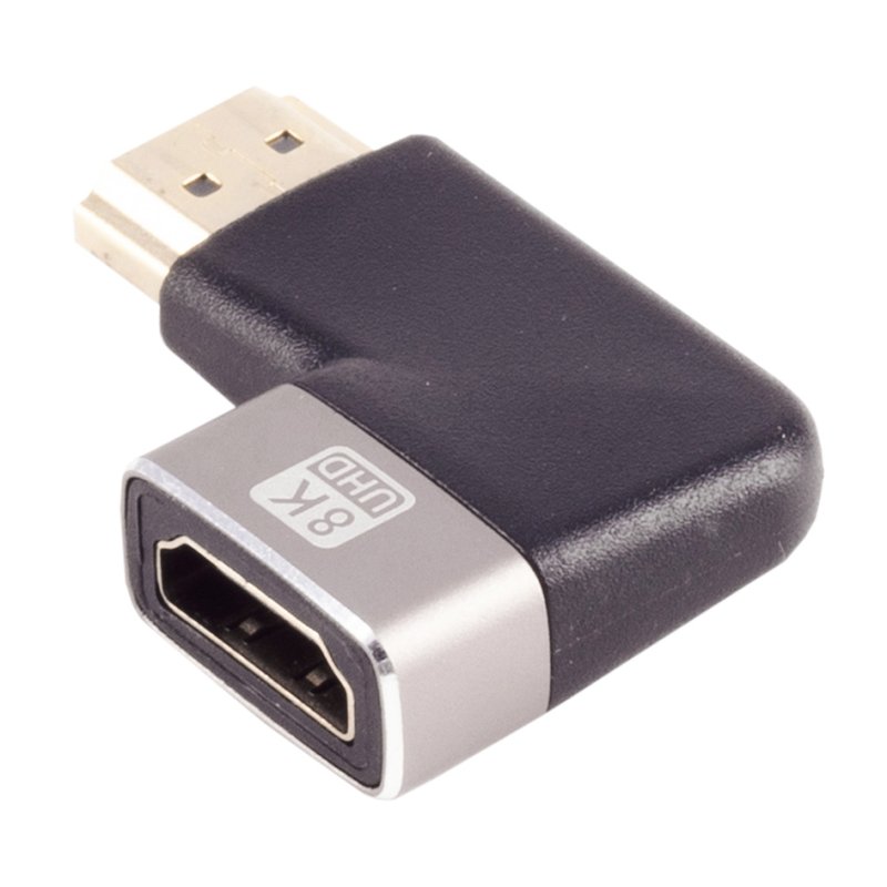shiverpeaks Adaptateur HDMI-A coudé 90 degrés, droit, 8K/60Hz, 48 Gbit/s