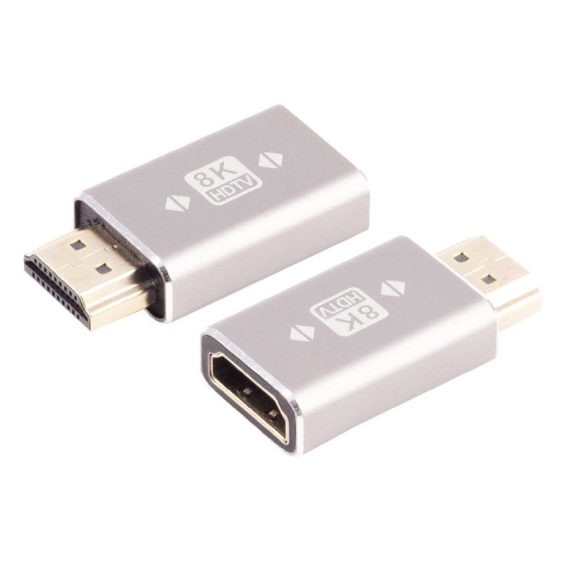 shiverpeaks HDMI-A adapter mannelijk naar vrouwelijk, 8K 60Hz, HDMI 2.1, 48 Gbit/s