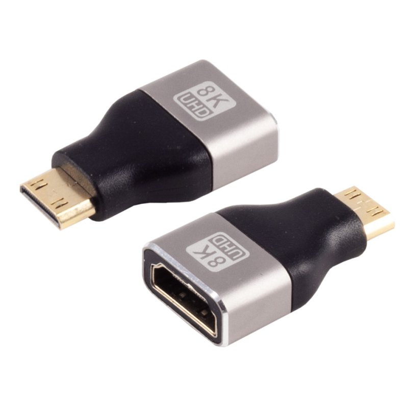 shiverpeaks Adaptateur HDMI HDMI-A vers HDMI-C, 8K 60Hz, HDMI 2.1