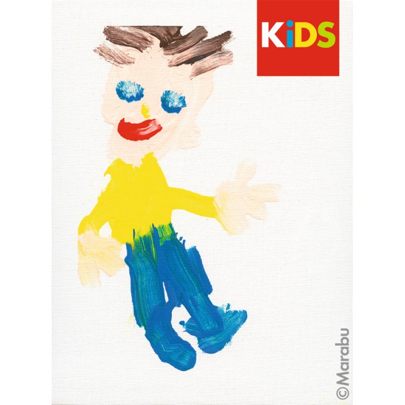 Marabu KiDS kunstdoos Kleine Kunstenaar, 12×36 ml verf, keilrahmen 20×20 cm