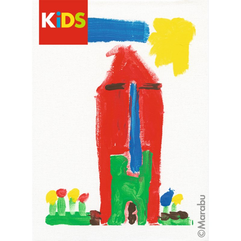 Marabu KiDS kunstdoos Kleine Kunstenaar, 12×36 ml verf, keilrahmen 20×20 cm