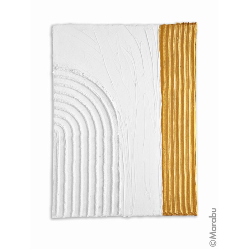 Marabu acrylpasta set Structured Art, 3x 100 ml, wit/goud/feinsand