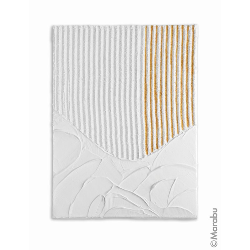 Marabu acrylpasta set Structured Art, 3x 100 ml, wit/goud/feinsand
