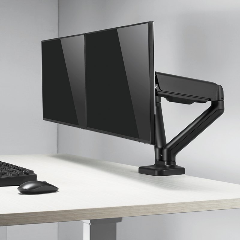 LogiLink dual monitor arm, 17-32 inch, adjustable, black