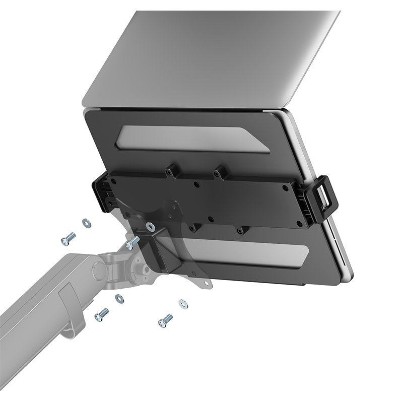 LogiLink laptop holder for monitor arm, black, 11.6-17.3 inch, 9 kg load capacity