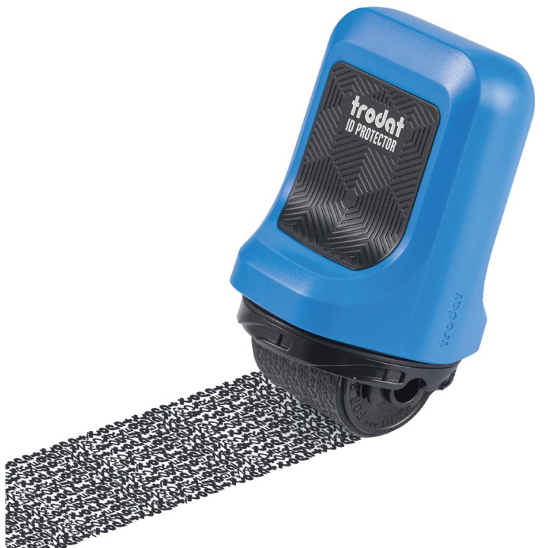 Trodat privacy afrolstempel ID Protector, navulbaar, blauw, 25 mm