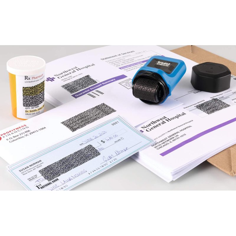 Trodat privacy afrolstempel ID Protector, navulbaar, blauw, 25 mm