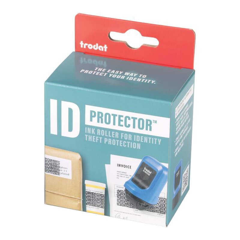 Trodat privacy afrolstempel ID Protector, navulbaar, blauw, 25 mm