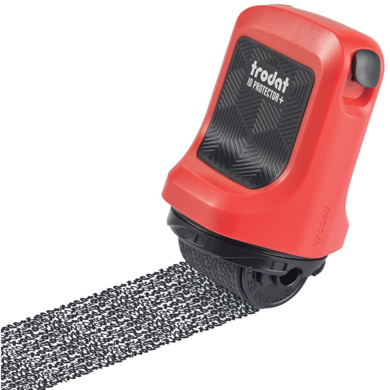 trodat privacy rolstempel ID Protector+, navulbaar, rood, 25 mm