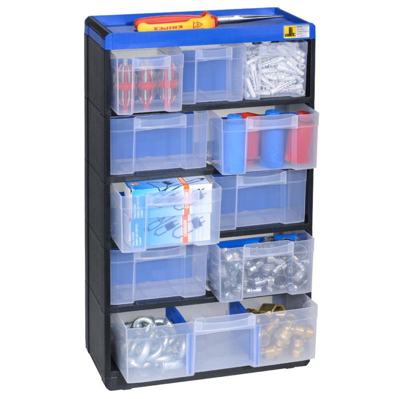 allit onderdelenmagazijn VarioPlus Pro, 10 vakken, 300×135×525 mm