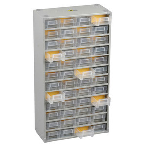 allit onderdelen opbergkast VarioPlus metaal 73, 48 vakken, 300×140×565 mm