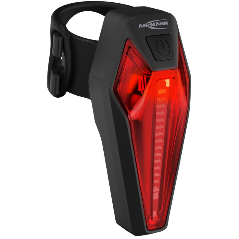 ANSMANN fiets LED-achterlicht met remlichtfunctie, oplaadbaar, zwart