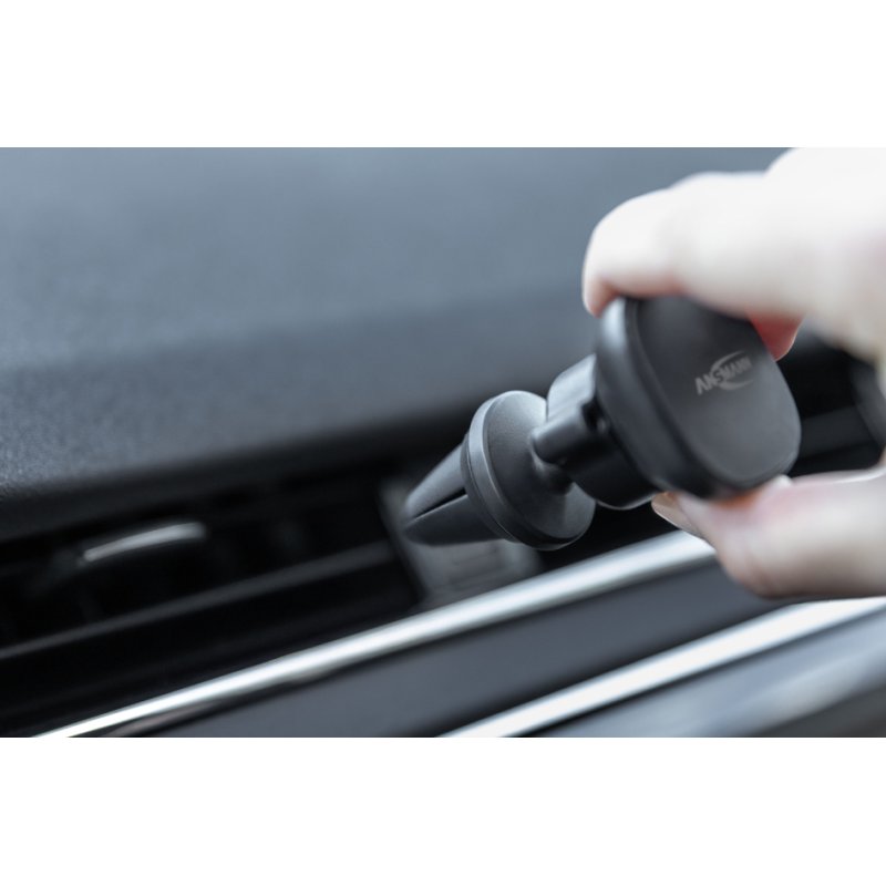 ANSMANN magnetische autohouder smartphone, zwart, 360 graden draaibaar, tot 300 g