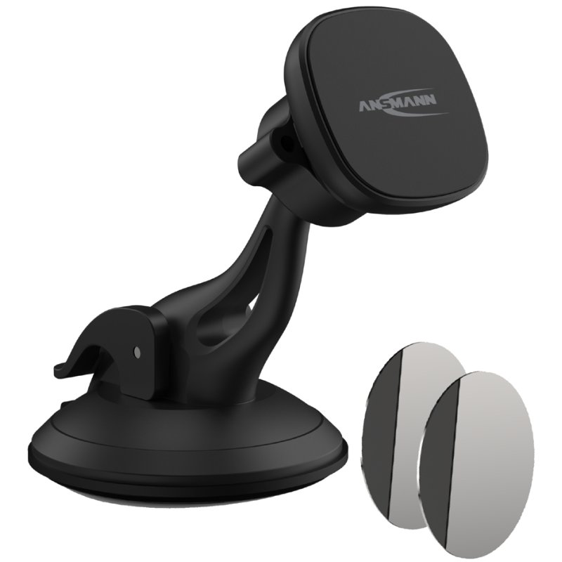 ANSMANN smartphone autohouder, magnetisch, windschermbevestiging, zwart