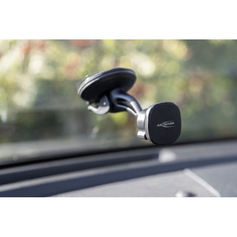 ANSMANN smartphone autohouder, magnetisch, windschermbevestiging, zwart