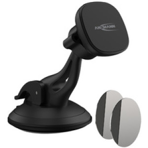 Ansmann autohouder voor smartphone met magnetisch windschermbevestiging.
