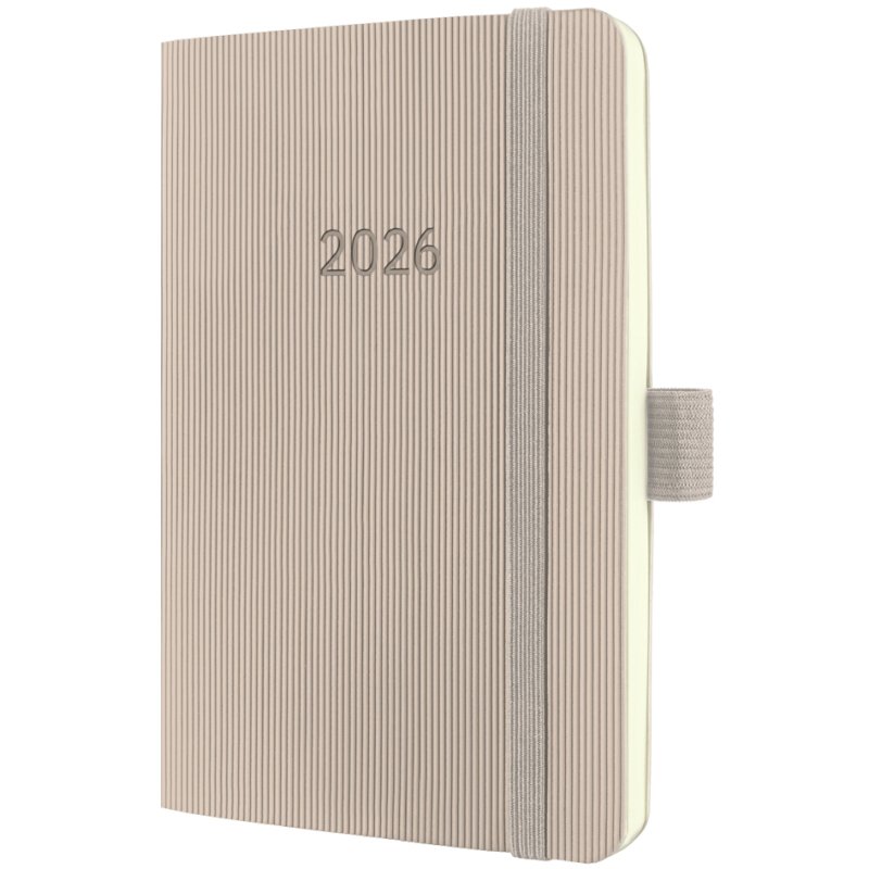 sigel Agenda de poche Conceptum 2027, A6, calendrier hebdomadaire, noir, fermeture élastique