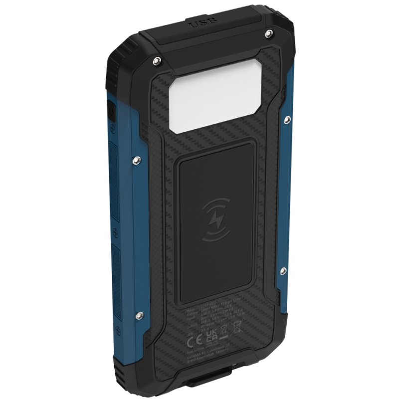 ANSMANN zonne-energiebank PB212W, 10.000 mAh, zwart, wireless charging