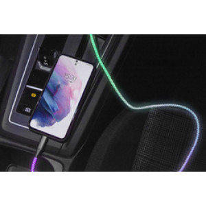 ANSMANN oplaad- en datakabel met leds, USB-A naar USB-C, 1 m, 60 watt