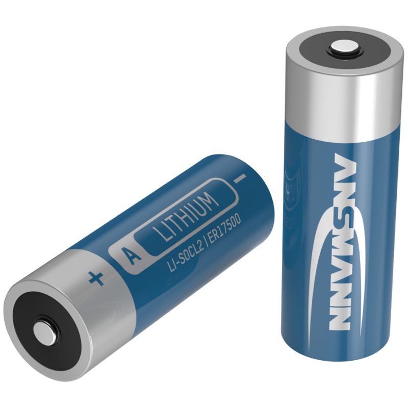 ANSMANN lithium thionyl chloride battery ER17500/A, 3.6V, 17×50 mm