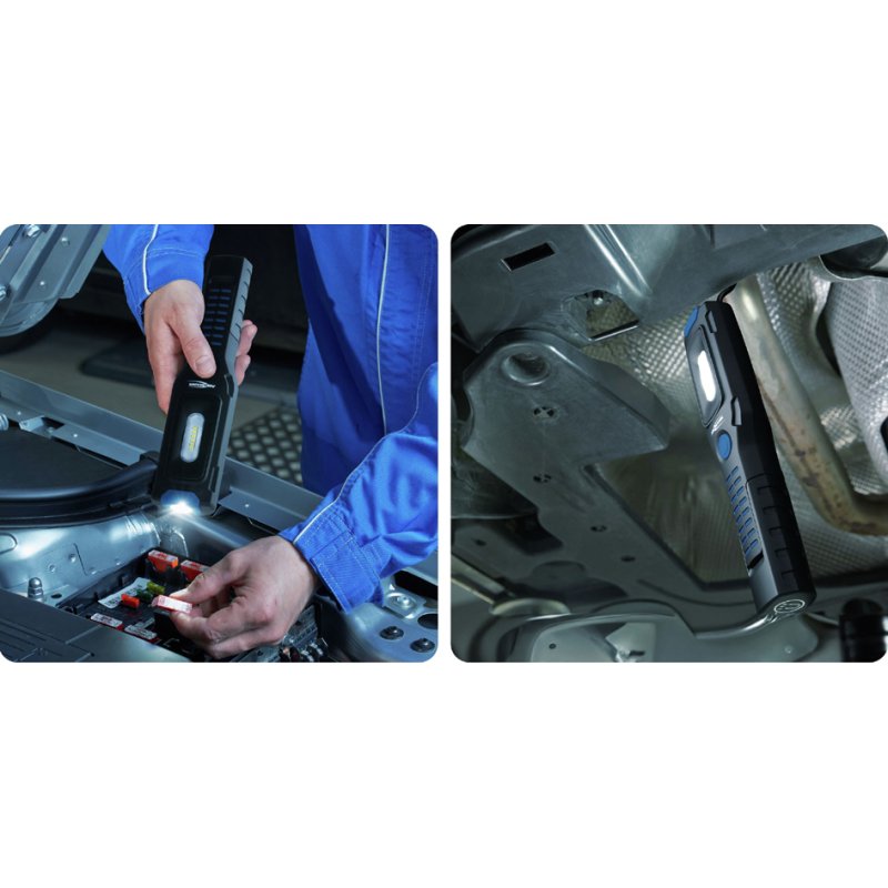ANSMANN Lampe de travail LED IL300R, rechargeable, aimant, noir/bleu