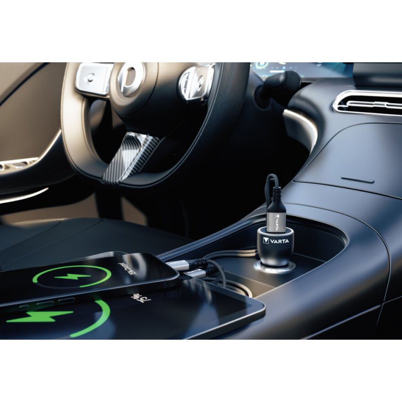 VARTA auto-oplader Car Charger, USB-A/USB-C, 12V/24V, 45 watt