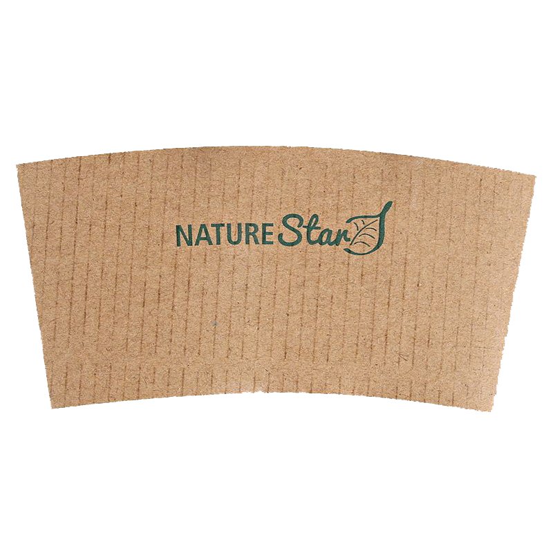 NATURE Star manchons de gobelet carton, 200 ml gobelets, marron, 100 pièces