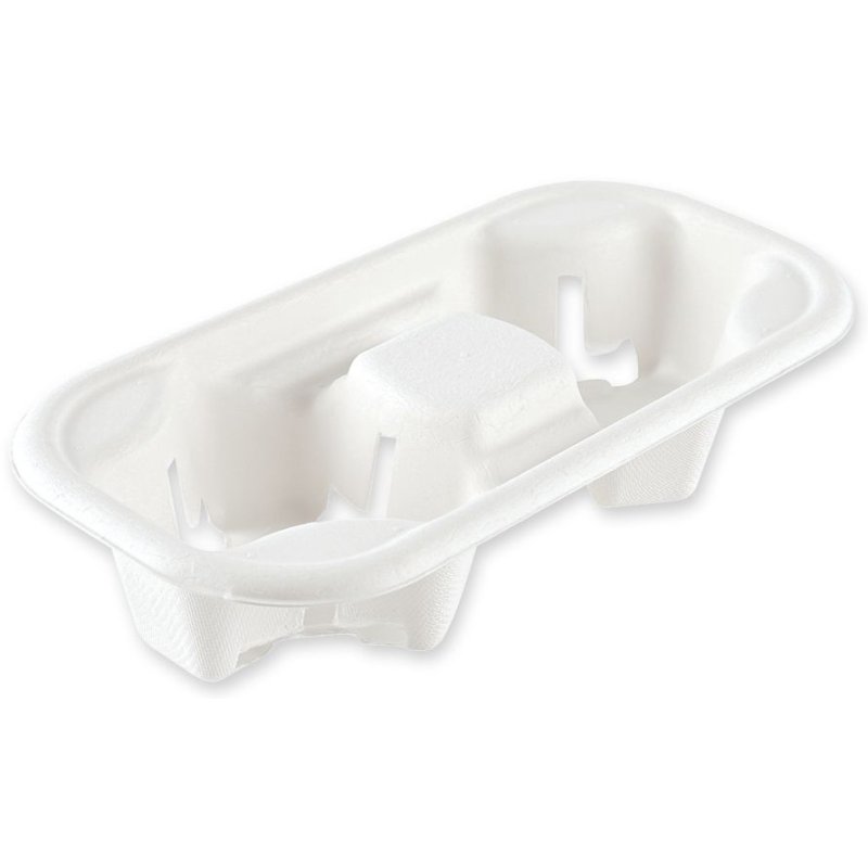NATURE Star cup holder Quattro, four compartments, sugarcane, white