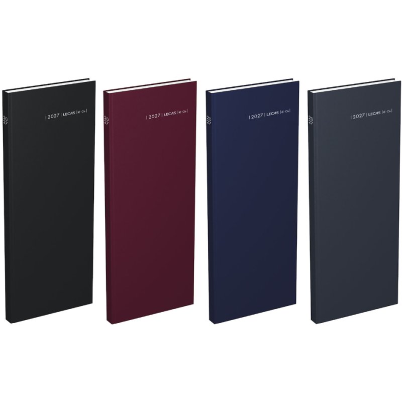 LECAS Agenda journalier 2026 avec liseré euro, couleurs assorties