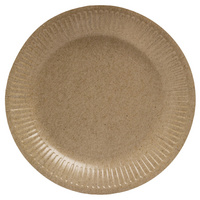 PROnappe kartonnen borden rond, goud, 230 mm, 10 stuks