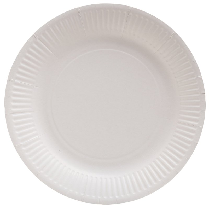 PROnappe assiettes en carton rondes, kraft brun, 230 mm, 20 pièces