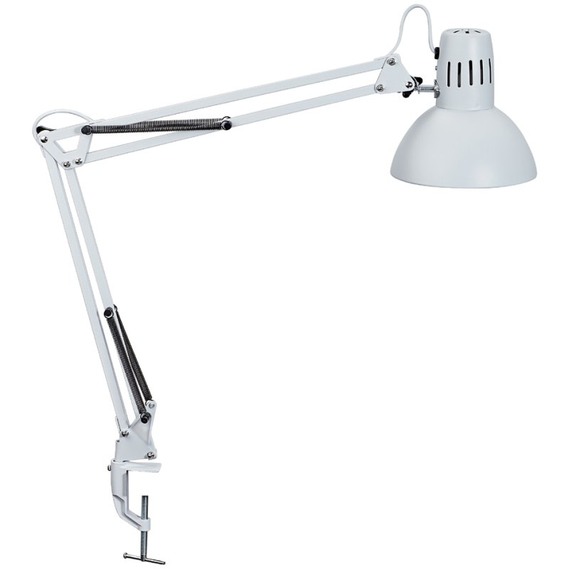MAUL LED-bureaulamp MAULstudy, klemvoet, rood, 6,4W