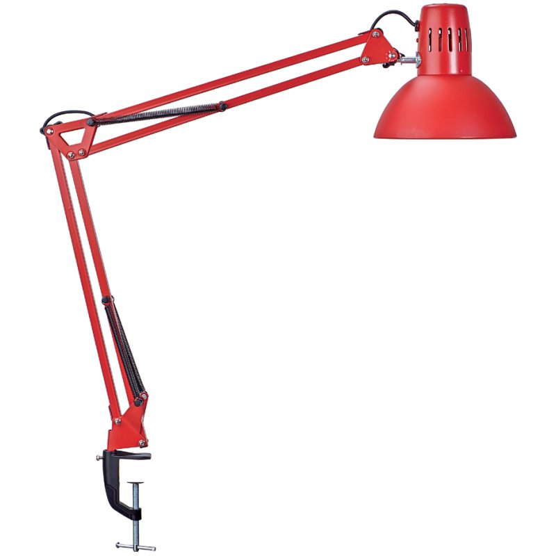 MAUL Lampe de bureau LED MAULstudy, pied à pince, rouge, 6,4W