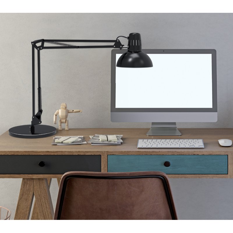 MAUL lampe de bureau MAULstudy, avec pied, argent, E27