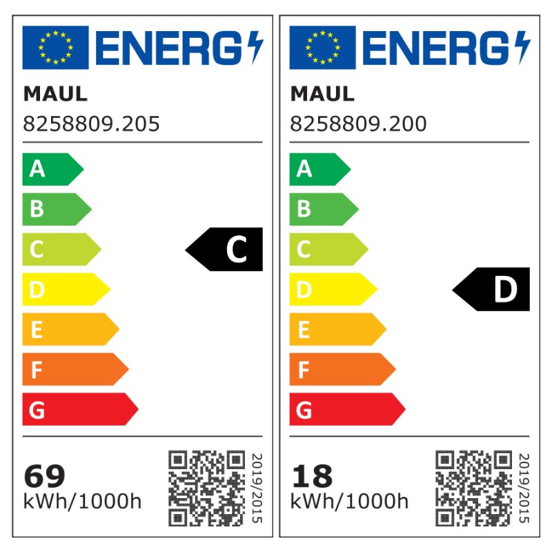 MAUL Lampe de bureau LED MAULsenja, gradable, argent, 87W
