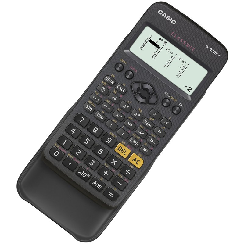 CASIO wetenschappelijke rekenmachine FX-82DE X, 252 functies, matrix-display