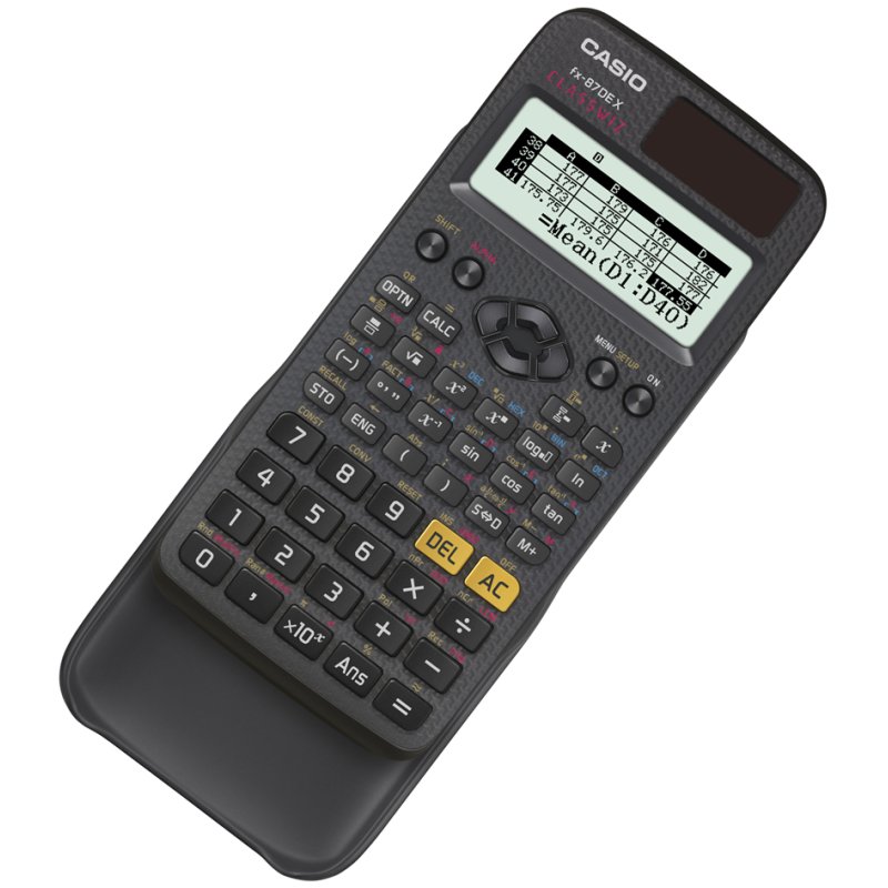 CASIO rekenmachine FX-87 DE X ClassWiz, 593 functies, zwart, hardcase