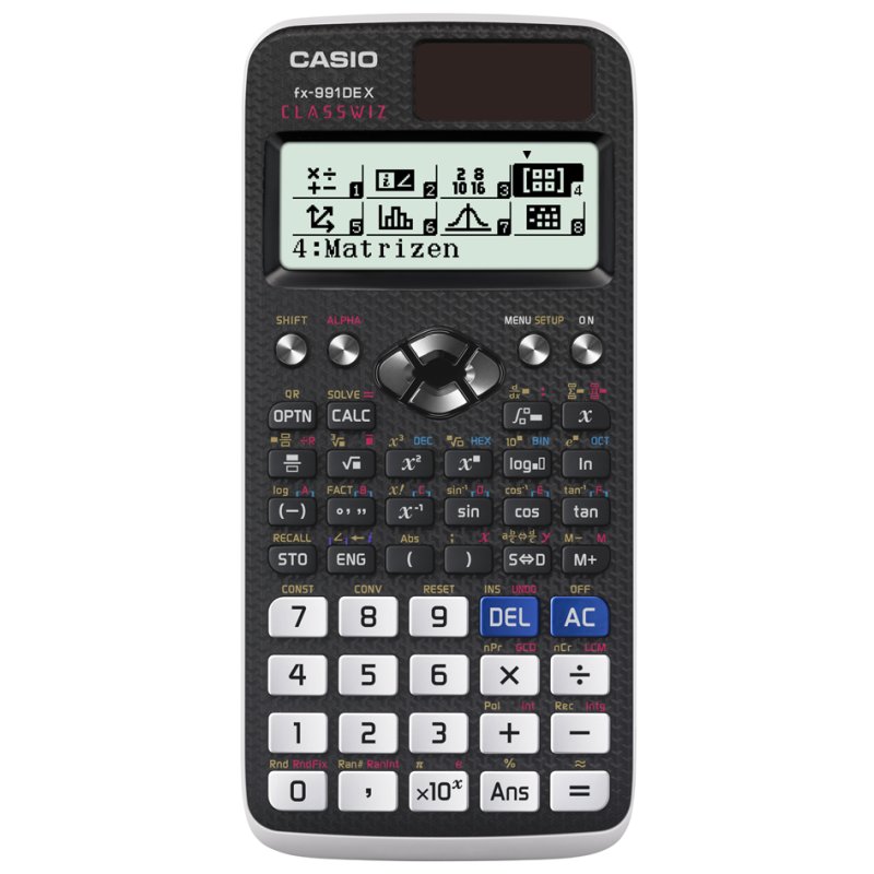 CASIO rekenmachine FX-991 DE X ClassWizard, wetenschappelijk, 696 functies
