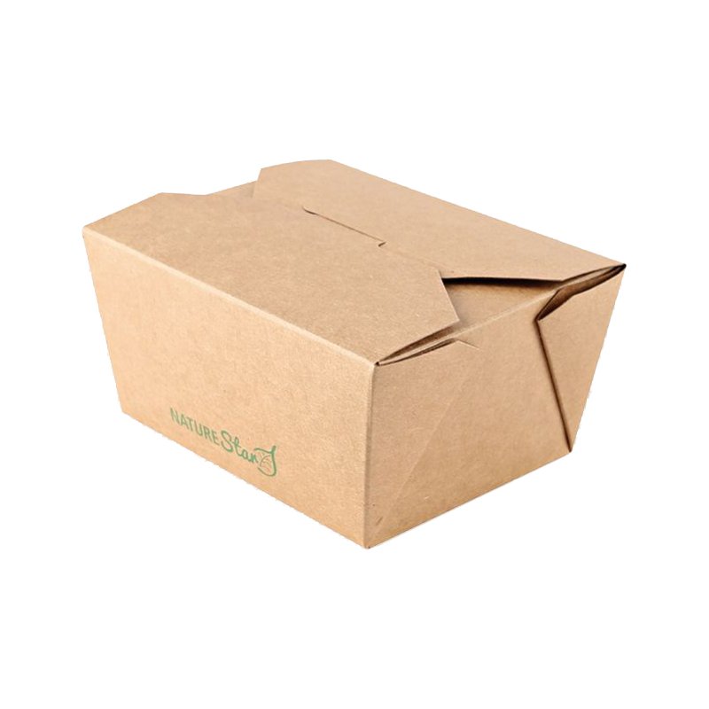 NATURE Boîte à snacks Star, 130 × 105 × 65 mm, marron, 50 pièces