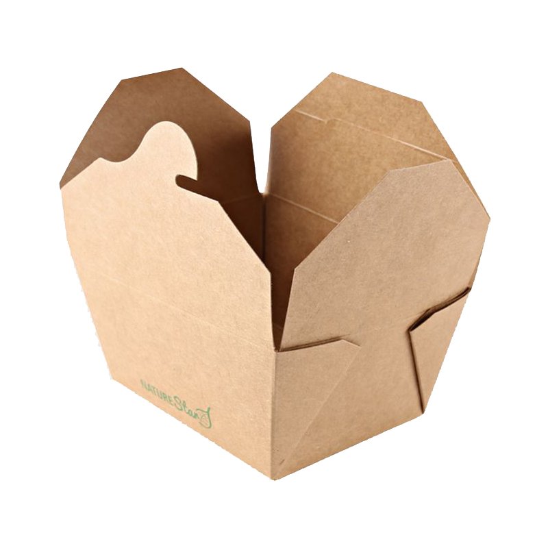 NATURE Boîte à snacks Star, 130 × 105 × 65 mm, marron, 50 pièces
