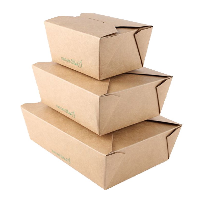 NATURE Boîte à snacks Star, 130 × 105 × 65 mm, marron, 50 pièces